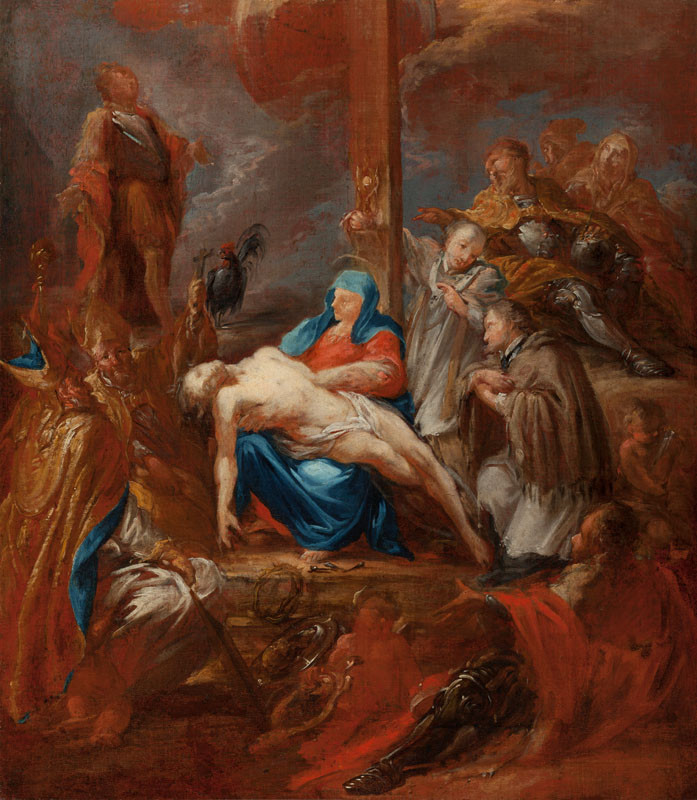 Johann Christoph Liška - Pieta with the Patron Saints of Bohemia