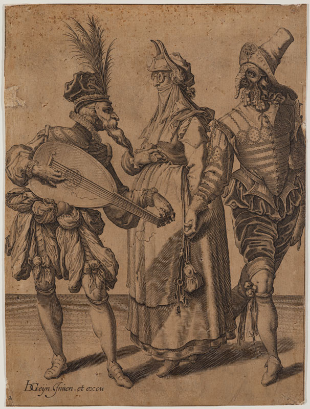Jacques de Gheyn II. - rytec, Jacques de Gheyn II. - inventor (tvůrce předlohy) - Masky, list 2