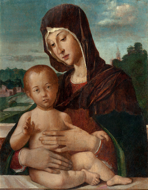 Bartolomeo Montagna - P. Maria s dítětem v krajině
