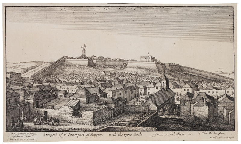 Wenceslaus Hollar - engraver - Prospect of the Inner Part of Tangier from the cycle Various Views of Tangier