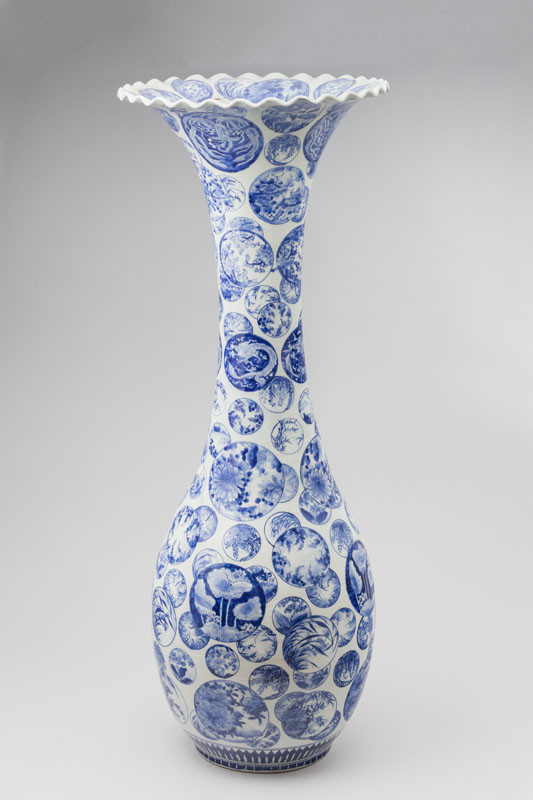 Anonymous artist - Vase with fluted neck