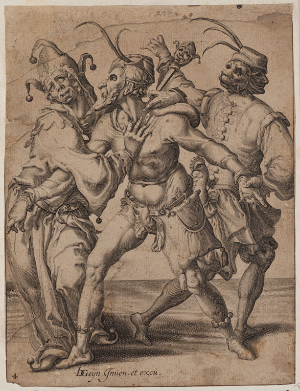 Jacques de Gheyn II. - rytec, Jacques de Gheyn II. - inventor (tvůrce předlohy) - Masky, list 4