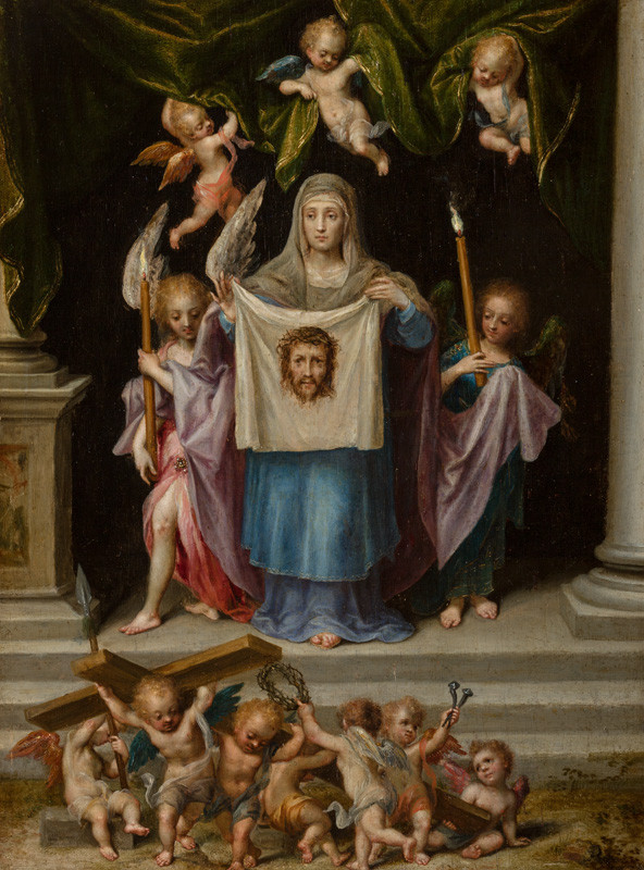 Jan van Ravesteijn - Sv. Veronika s anděly