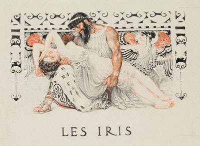 František Kupka - Záhlaví ke kapitole Les Iris z knihy F. Hérolda La Guirlande d’Aphrodite