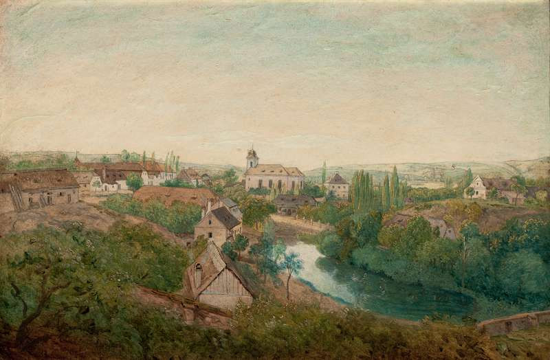 Antonín Mánes - A View of Bubeneč