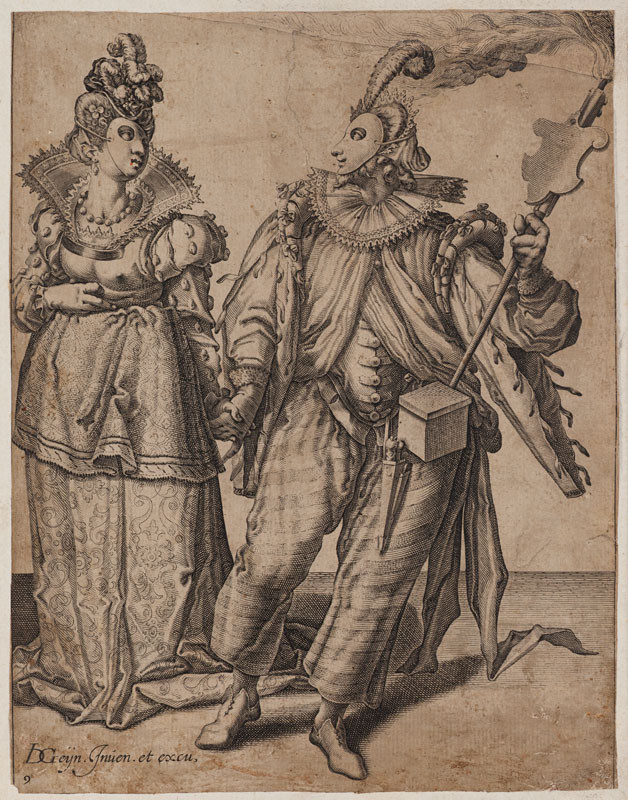 Jacques de Gheyn II. - rytec, Jacques de Gheyn II. - inventor (tvůrce předlohy) - Masky, list 9