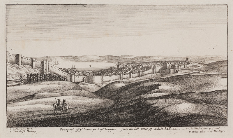 Wenceslaus Hollar - engraver - Prospect of the Lower Part of Tangier from the cycle Various Views of Tangier