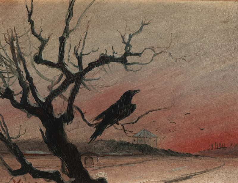 Mikoláš Aleš - The Raven of Karlštejn