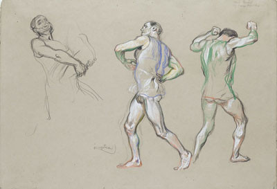 František Kupka - Male Nudes, study for Aristophanes’ Lysistrata