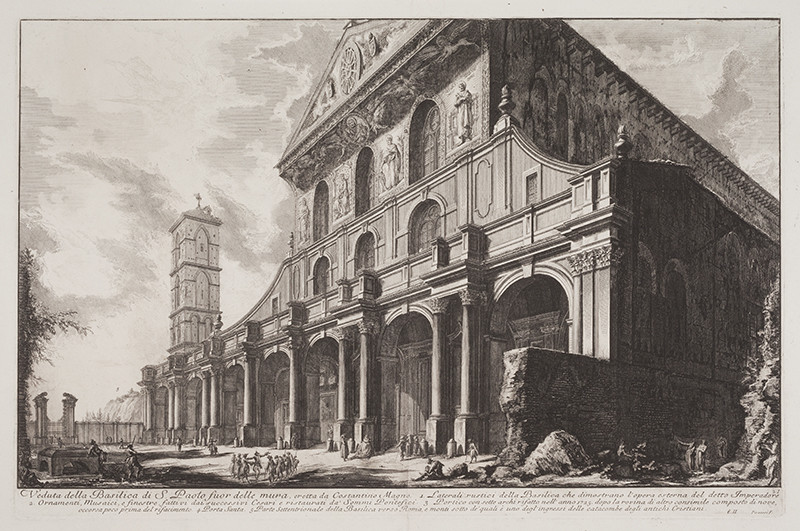 Giovanni Battista Piranesi - Veduta della Basilica di S. Paolo fuor delle mura