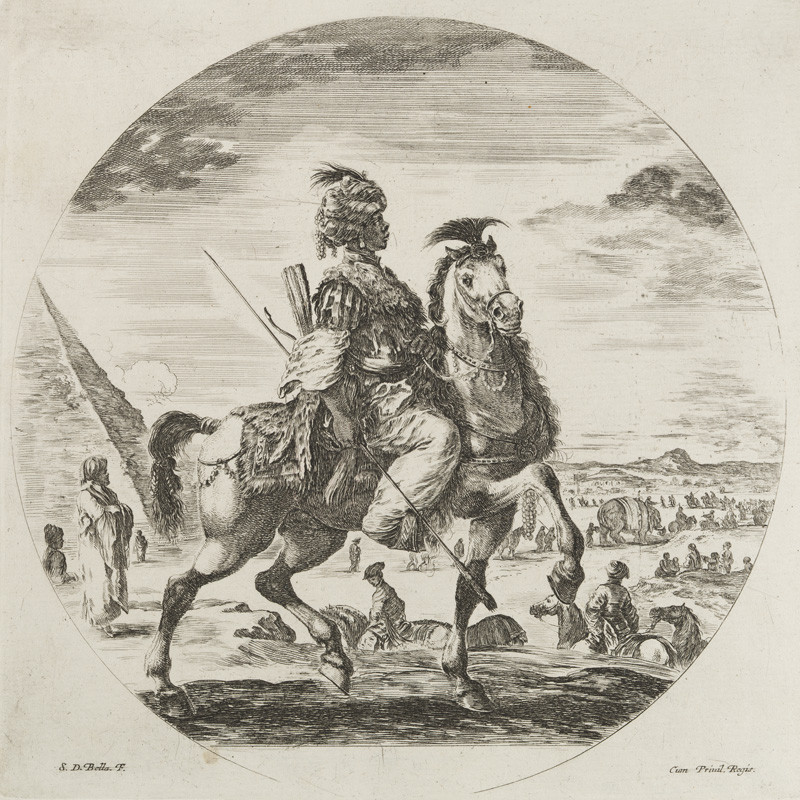 Stefano della Bella - engraver - African Horseman