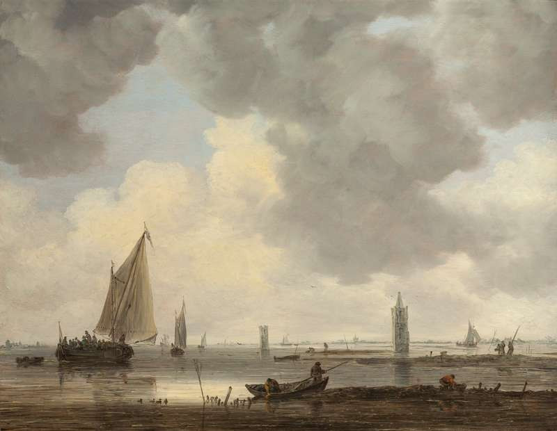 Jan van Goyen - Strážní věže v ústí řeky