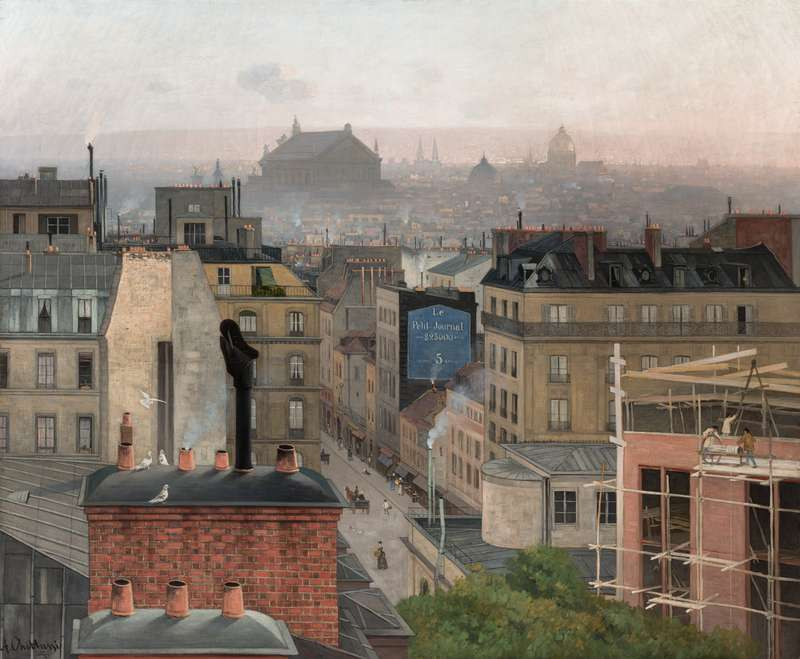 Antonín Chittussi - Pohled na Paříž z Montmartru