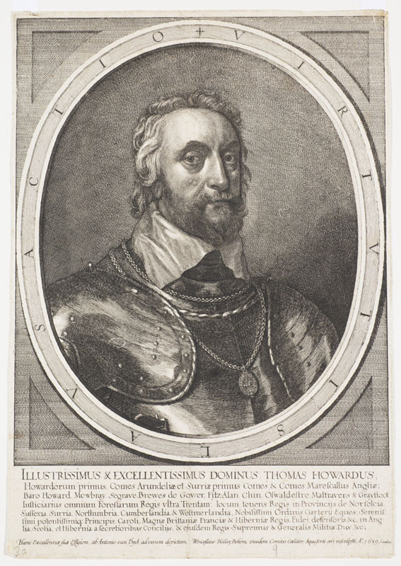 Václav Hollar - rytec, Anthonis van Dyck - inventor - Thomas Howard, hrabě Arrundel