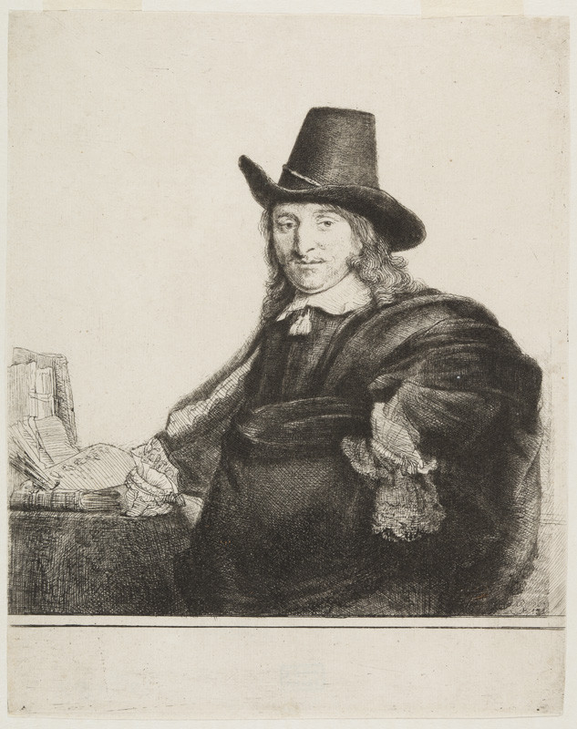 Rembrandt Harmenszoon van Rijn - Portrait of the painter Jan Asselijn called “Krabbetje”