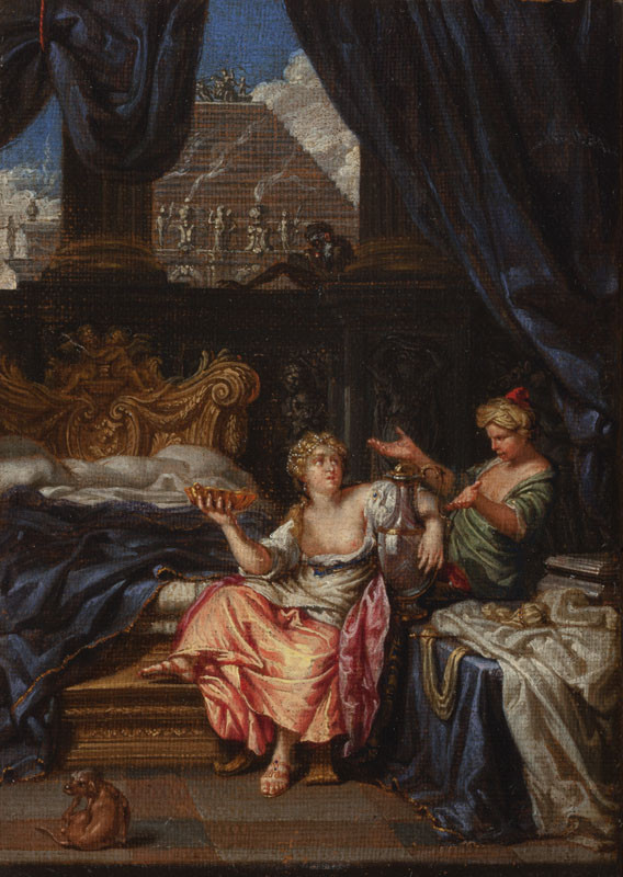 Joseph Werner II - replika (?) - Artemisia pije popel svého muže Mausolea