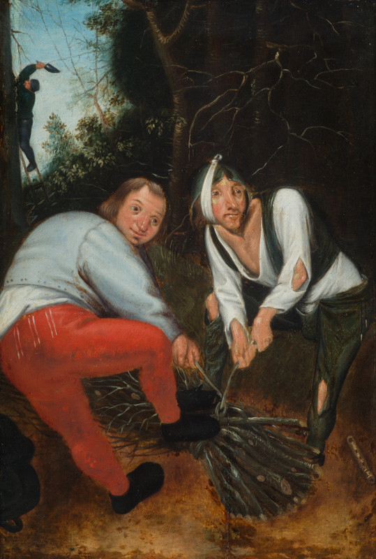 Pieter II. Brueghel - Dva sedláci vázající větve