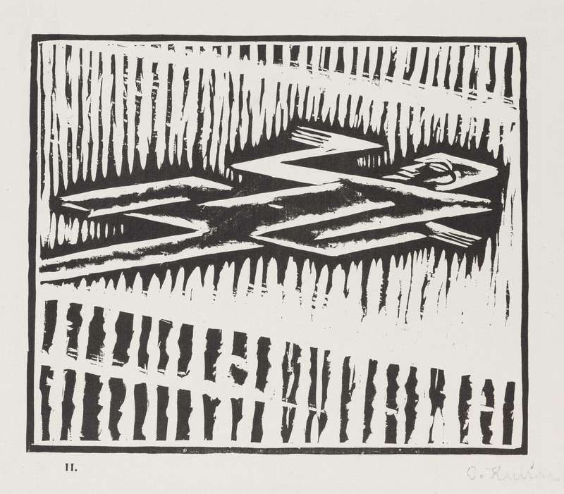 Otakar Kubín - La Misère Humaine. Album of Six Woodcuts