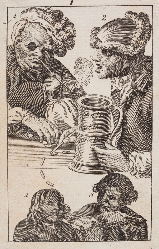 Ernst Ludwig Riepenhausen - rytec, William Hogarth - inventor - Ilustrace pro Göttinger Taschenkalender
