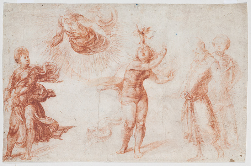 Michelangelo Anselmi - Studie uzdravení dívky posedlé ďáblem