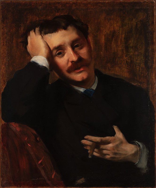 Edgar Degas - Portrait of Lorenzo Pagans (Man with a Cigar)