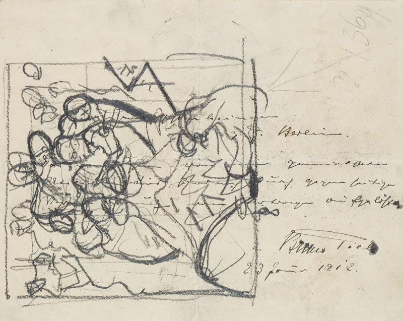 Max Oppenheimer - Sketch for the painting Operation