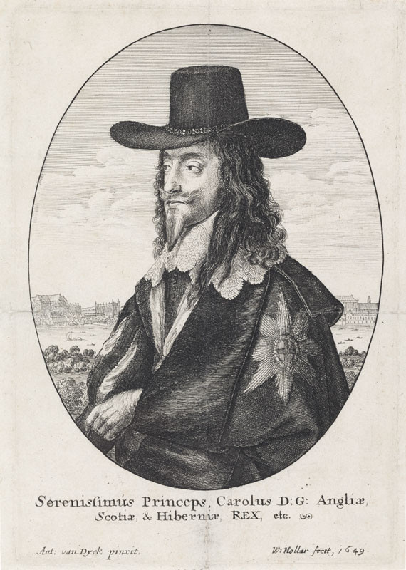 Václav Hollar - rytec, Anthonis van Dyck - inventor - Charles I / Karel I. anglický