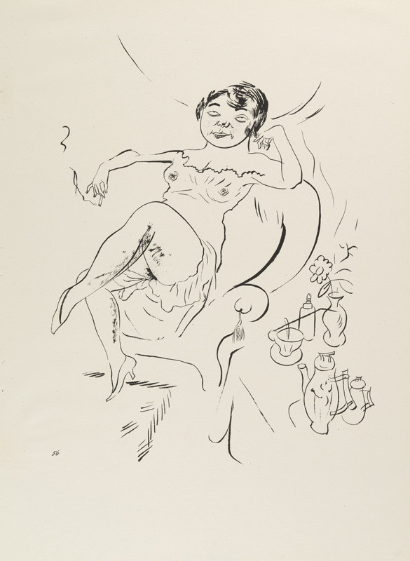 George Grosz - engraver, Malik Verlag Berlin - publisher - From the cycle „Ecce homo“ - 56. Before Tea Time