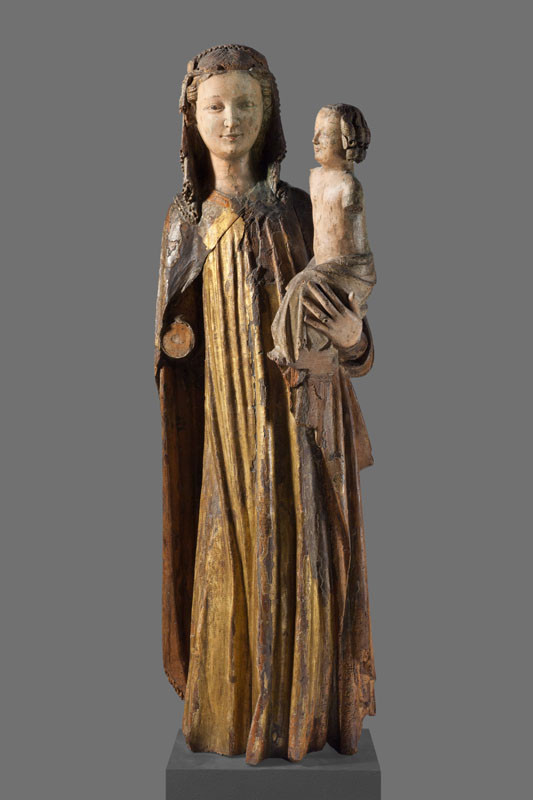 Anonym - (Čechy (kolem 1300-1330)) - Madona s děckem zv. Rouchovanská