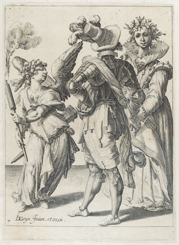 Jacques de Gheyn II. - engraver, Jacques de Gheyn II. - inventor - The Masquerade, sheet 7