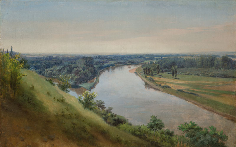 Josef Mánes - The Elbe River Landscape