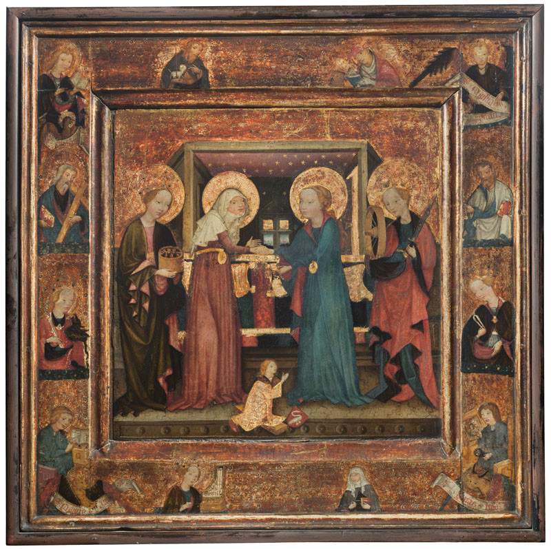 Anonym - (Jižní Čechy (po 1450)) - Navštívení Panny Marie, zv. Švamberské