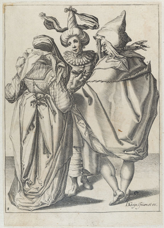 Jacques de Gheyn II. - engraver, Jacques de Gheyn II. - inventor - The Masquerade, sheet 8