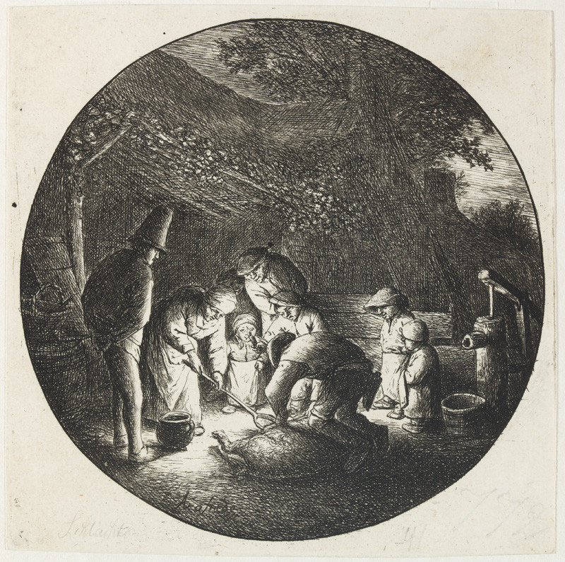 Adriaen van Ostade - engraver - The Pigkillers