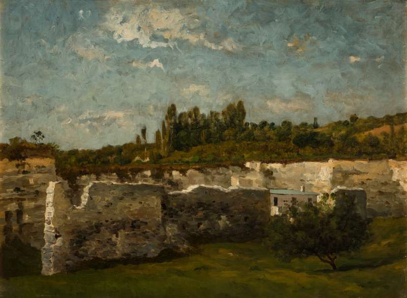 Antonín Chittussi - Countryside with a Quarry near Champigny (Landscape with a Broken-Down Wall)