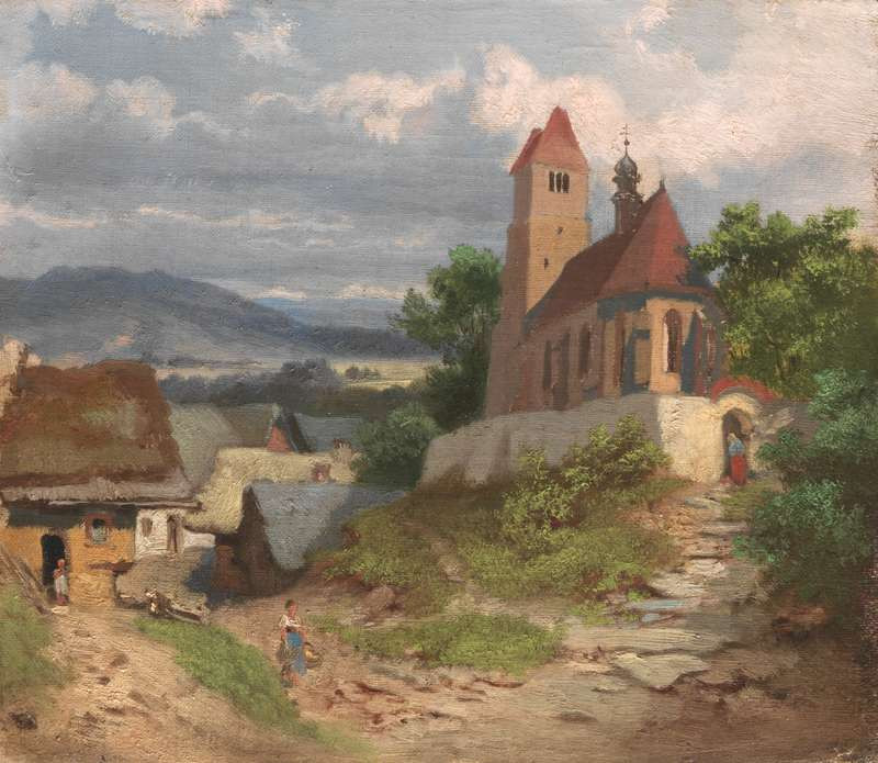 Josef Mánes - A Village Church