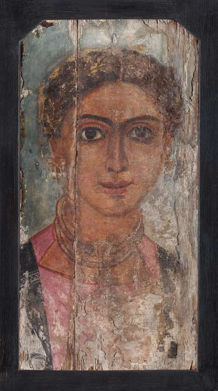 Oáza Fajjúm - Egypt (polovina 4. století po Kr.) - Podobizna dívky