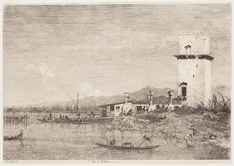 Antonio Canaletto - Věž v Margheře