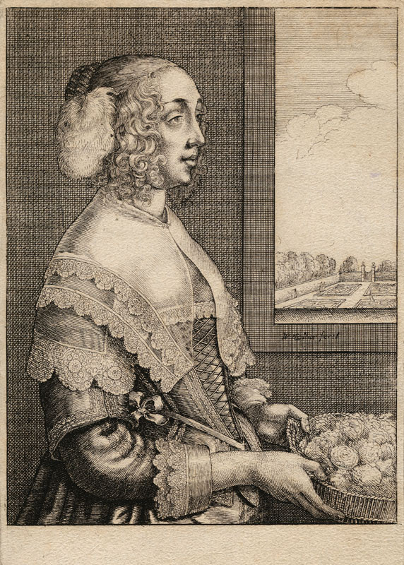 Wenceslaus Hollar - engraver - Spring from the cycle The Four Seasons as Half-Length Female Figures