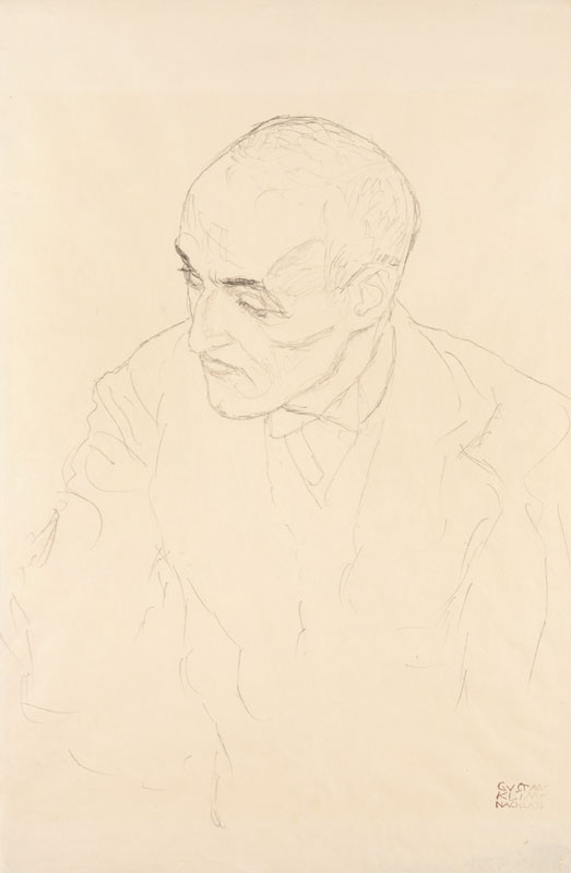 Gustav Klimt - Hlava muže