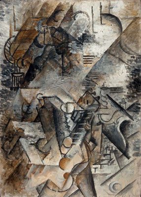 Pablo Picasso - Žena s kytarou u piana