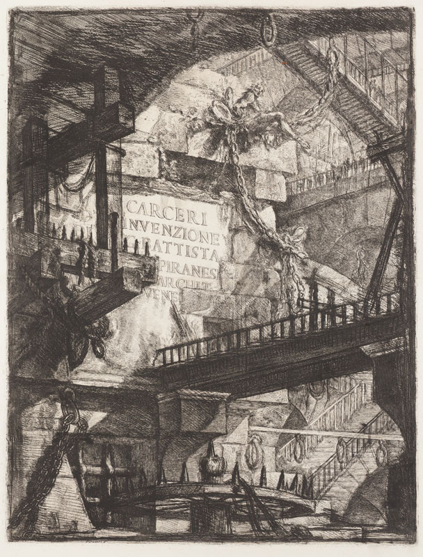 Giovanni Battista Piranesi - engraver - Title page, Carceri