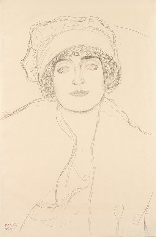 Gustav Klimt - Podobizna v klobouku