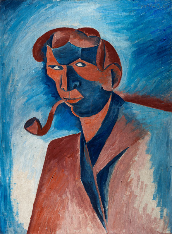 Bohumil Kubišta - Smoker (Self-Portrait)
