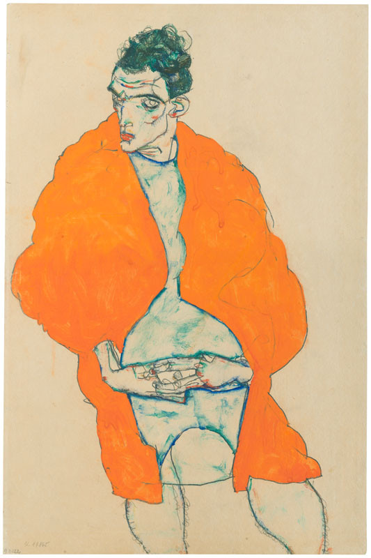 Egon Schiele - Self-portrait