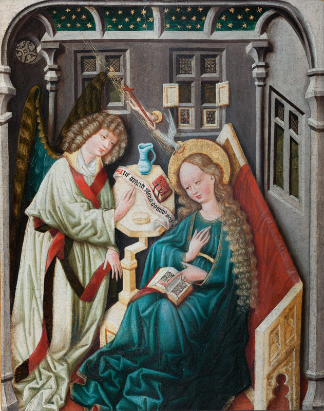Anonym - (Čechy (1460)) - Zvěstování Panny Marie