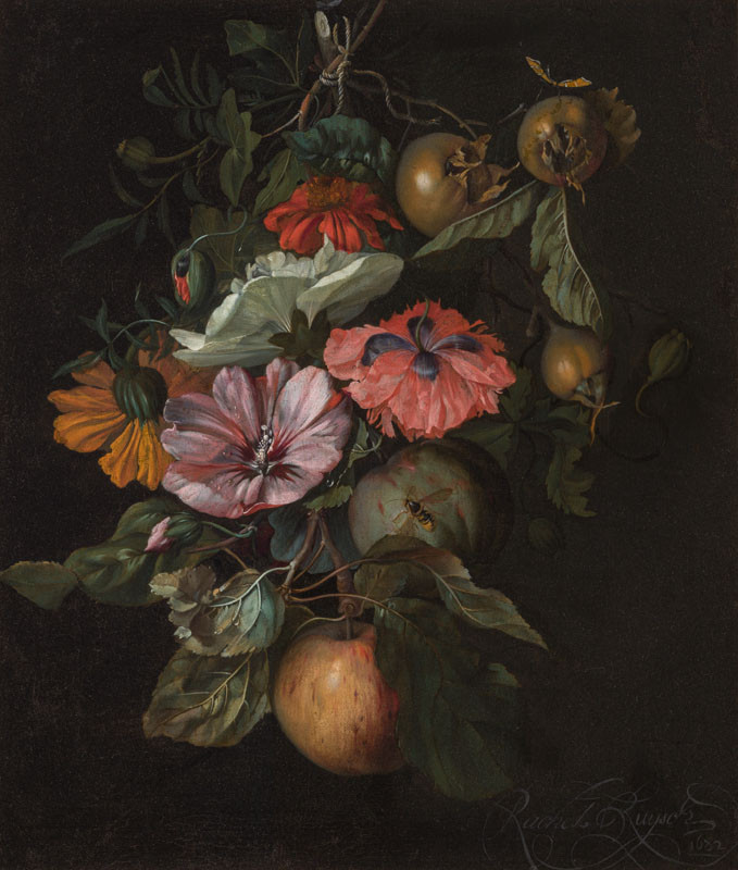 Rachel Ruysch - Feston s květinami a ovocem