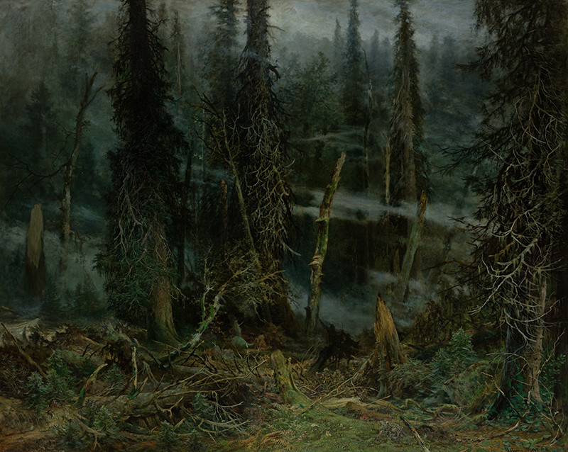 Julius Mařák - Šumava Virgin Forest in the Storm