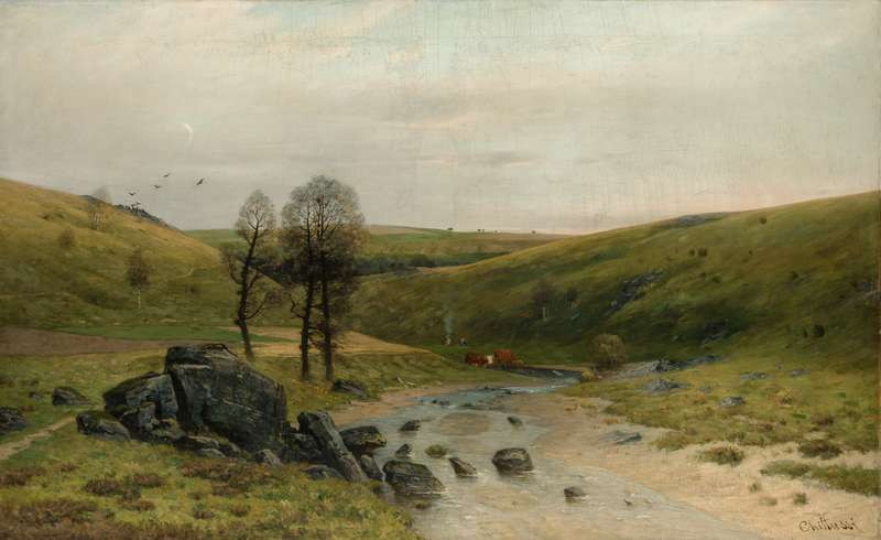 Antonín Chittussi - From the Valley of the River Doubravka (Doubravka Scenery in Twilight)