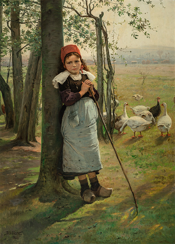 Václav Brožík - Goose Girl